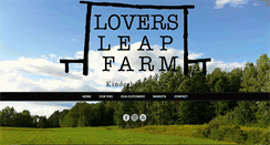 Desktop Screenshot of loversleapfarm.com