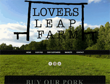 Tablet Screenshot of loversleapfarm.com